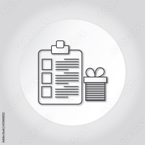 Loyalty program, earn points, marketing concept, till slip with shopping basket