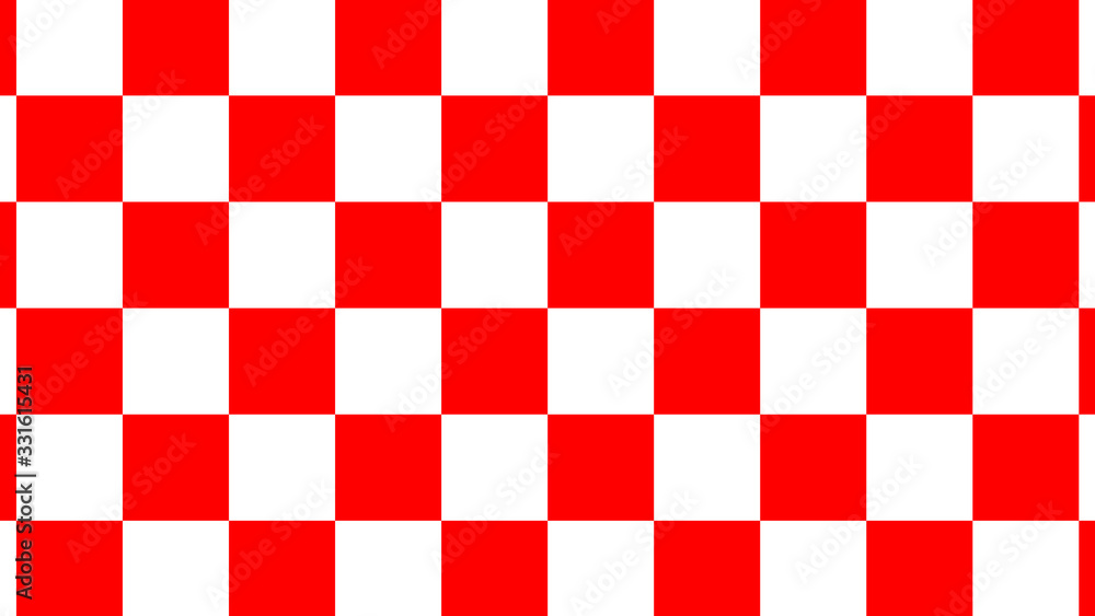 Fototapeta premium Amazing red & white checker board,New chess board,checker