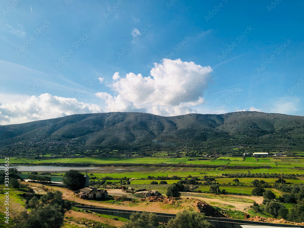 Beautiful Countryside While Traveling Through Greece