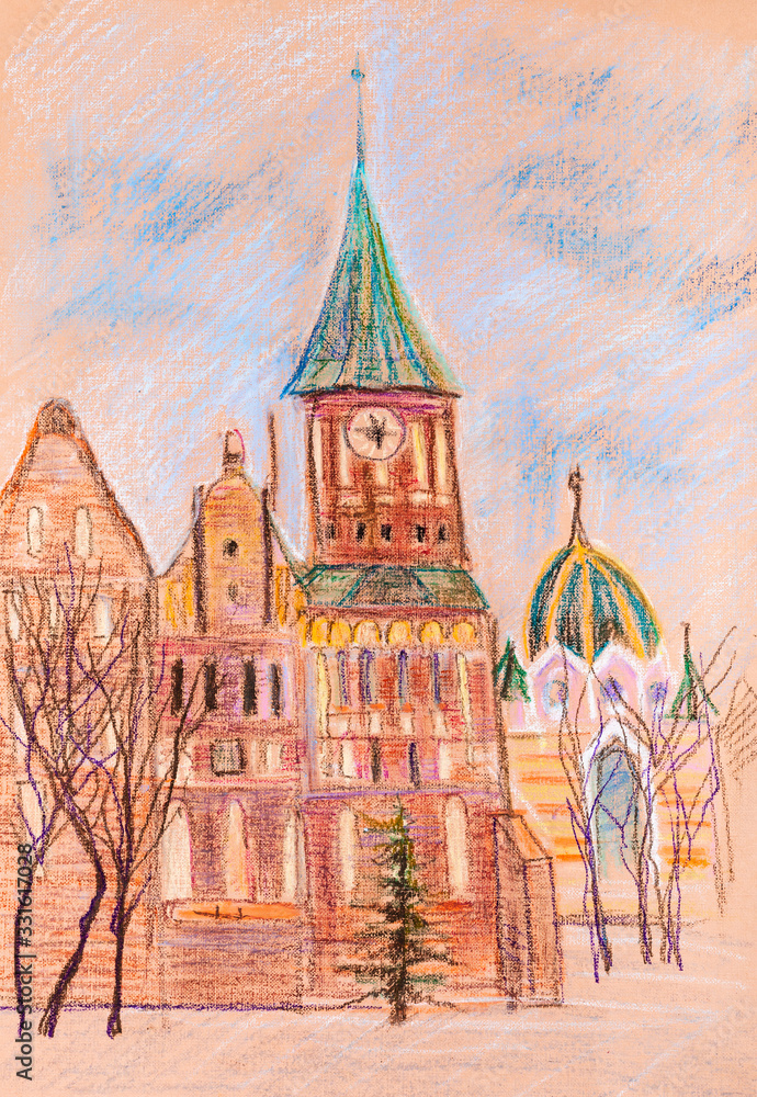 Obraz premium German church in Kaliningrad