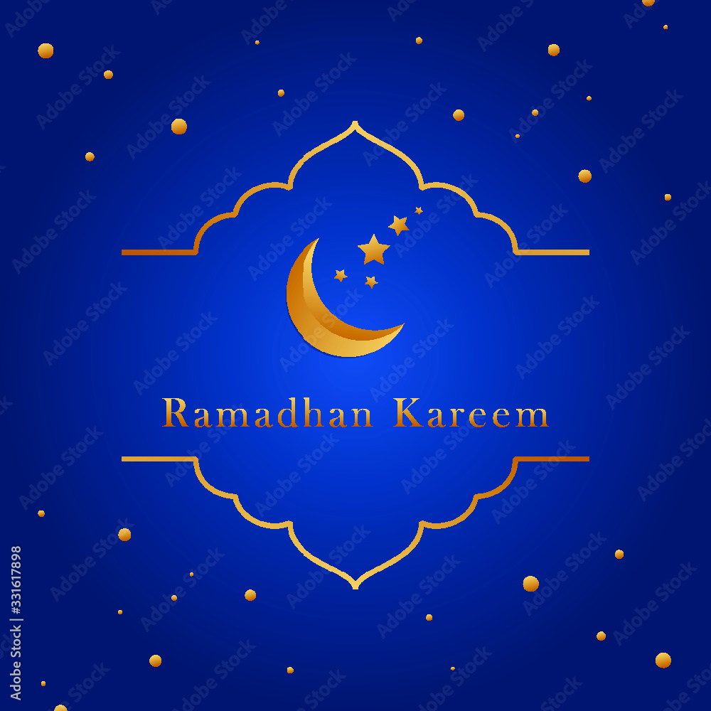Fototapeta premium Ramadhan kareem abstract gold luxury background
