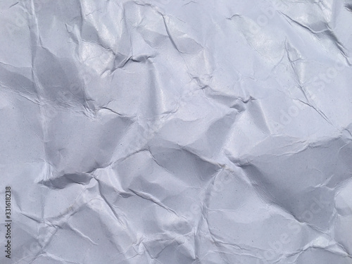 Wallpaper Mural Top view of white crumpled paper texture background. Copy space for design and artwork Torontodigital.ca