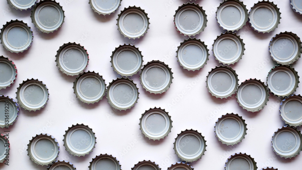 set of plastic bottle caps background set of plastic bottle caps background