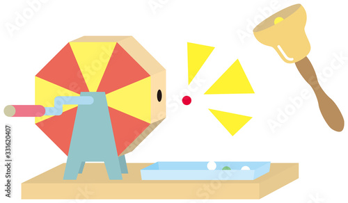 福引　ガラボン　イラスト
