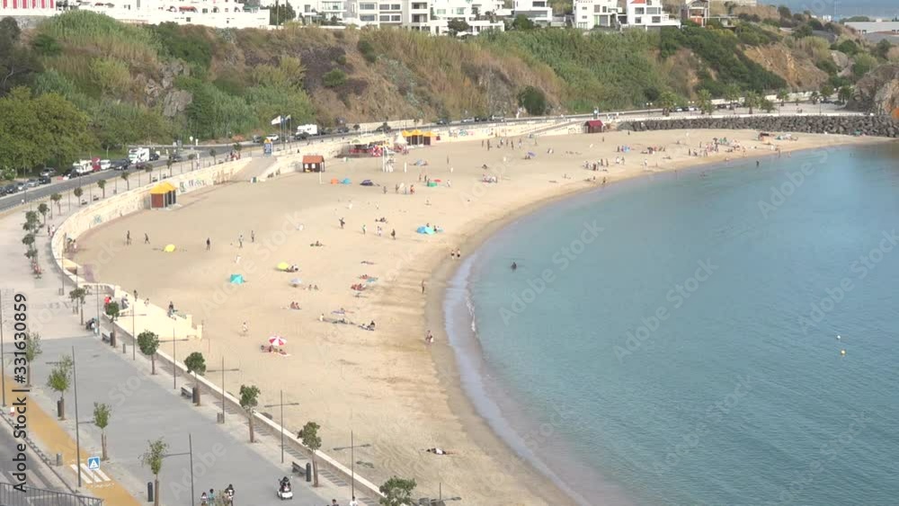 Small Beach, calm sea on Portugal coast. Small Beach, calm sea on Portugal coast.