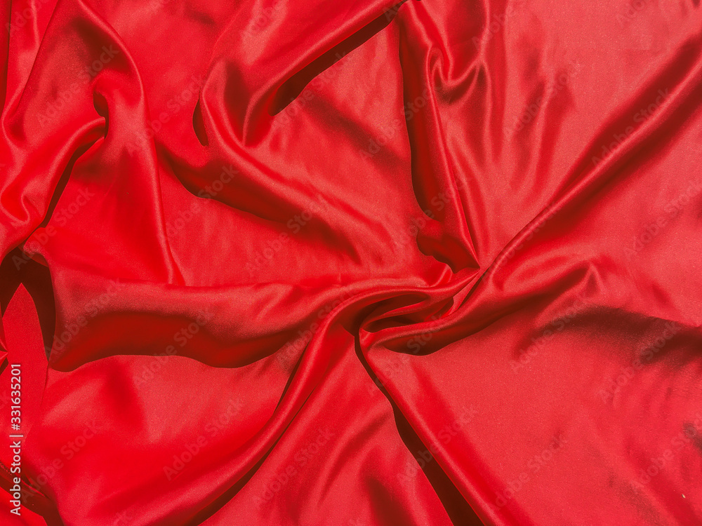 Texture of red Wrinkles fabric for background. Valentines Day or Christmas Day wallpaper design Texture of red Wrinkles fabric for background. Valentines Day or Christmas Day wallpaper design