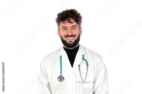 Doctor wearing a lab coat © Gelpi