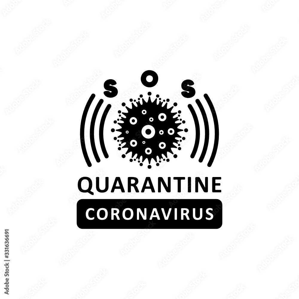 Coronavirus virus Covid -19 Cell Icon 2019-nCoV logo