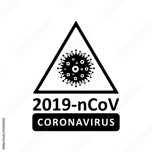 Coronavirus virus Covid -19 Cell Icon 2019-nCoV logo