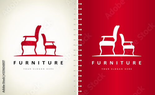 Chairs logo vector. Furniture design.