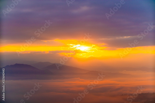 Sunrise in the clouds © Jompol
