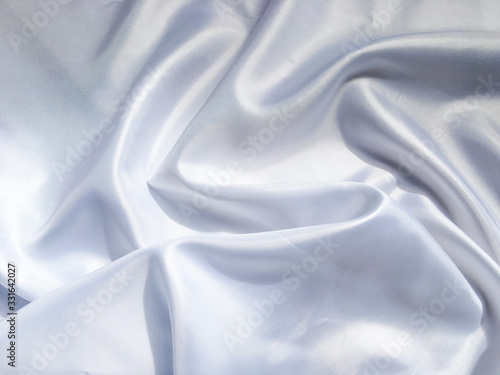 Solf white satin fabric texture background. use as wedding or aniversary day with copy space for design