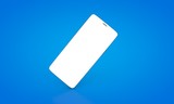 smartphone digital isolated 3d background blue