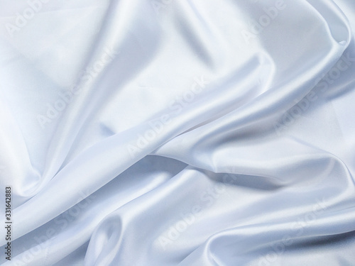 Smooth white cloth texture background. template wallpaper for wedding or New Year with copy space for design