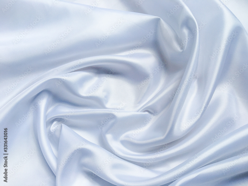 white crumpled fabric texture background. Silk curtain with fold waves for design white crumpled fabric texture background. Silk curtain with fold waves for design