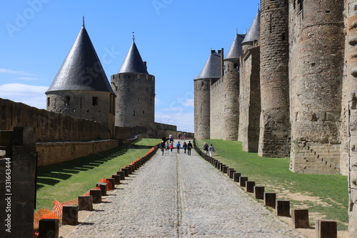 Burganlage von Carcasonne in Südfrankreich