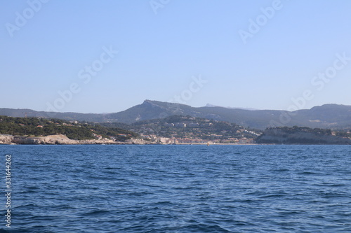 Bootstour bei der K  sten- und Hafenstadt Cassis am Mittelmeer bei Marseille in S  dfrankreich
