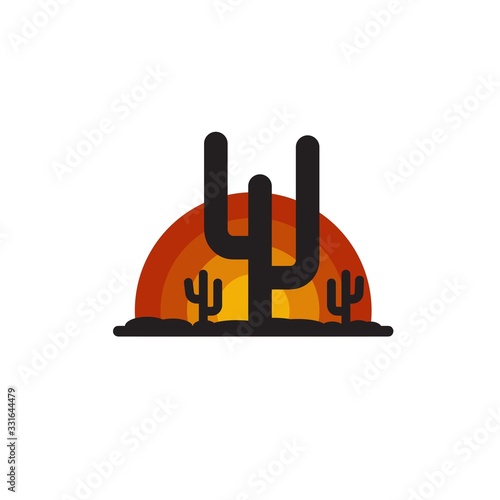 arizona sunrise logo vector, icon, element, and template for company