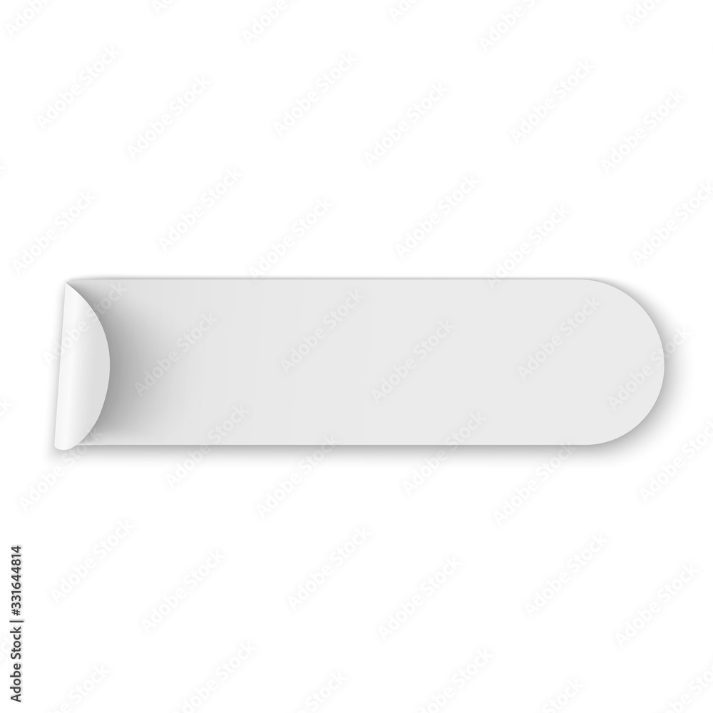 White paper scroll. Ribbon. Poster. Banner. Vector illustration. White paper scroll. Ribbon. Poster. Banner. Vector illustration.