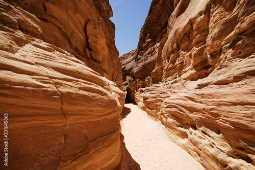 Fotografie Canyon in Sinai desert, Dahab Egypt.