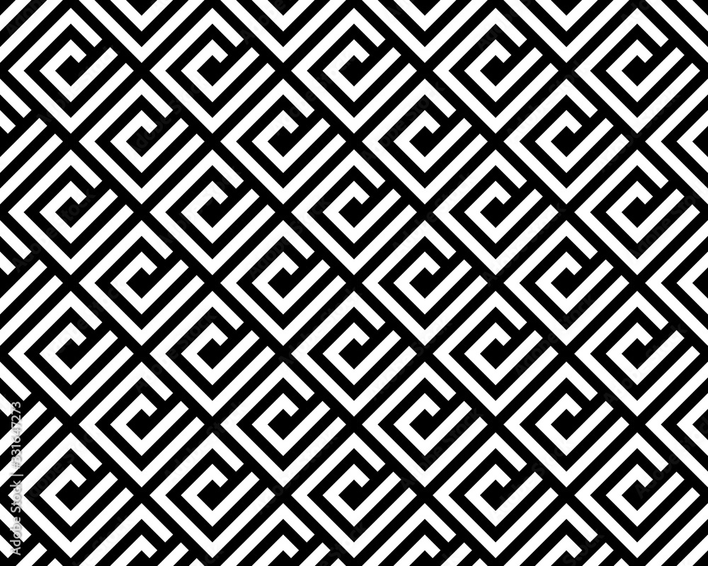 Abstract geometric pattern. A seamless vector background. White and black ornament. Graphic modern pattern. Simple lattice graphic design Abstract geometric pattern. A seamless vector background. White and black ornament. Graphic modern pattern. Simple lattice graphic design