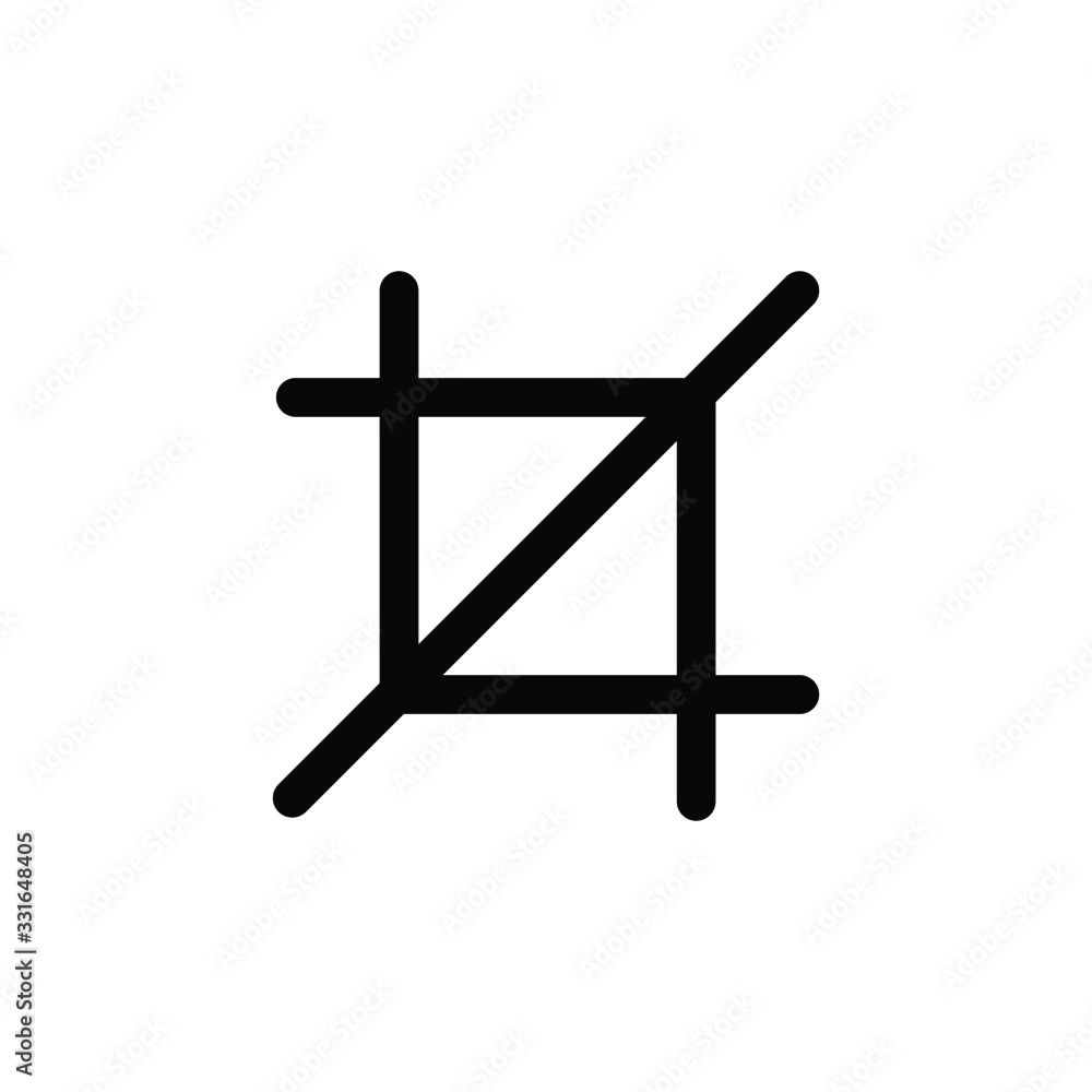 crop vector isolated icon crop vector isolated icon