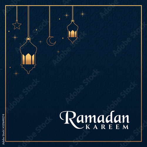 Islamic Background design for Ramadan Kareem Vector Template