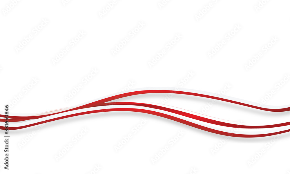 Welle Wellen Band Banner Rot Hintergund Business Welle Wellen Band Banner Rot Hintergund Business