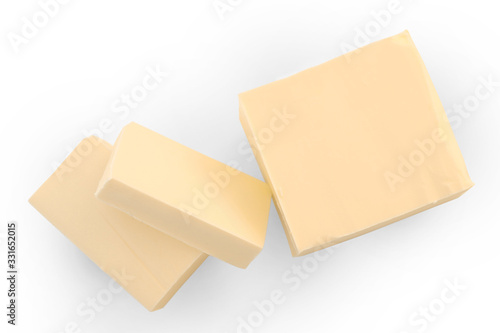Butter isolated on white background
