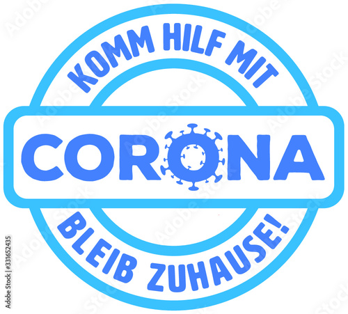 Corona Virus Epedemie bleib zuhause