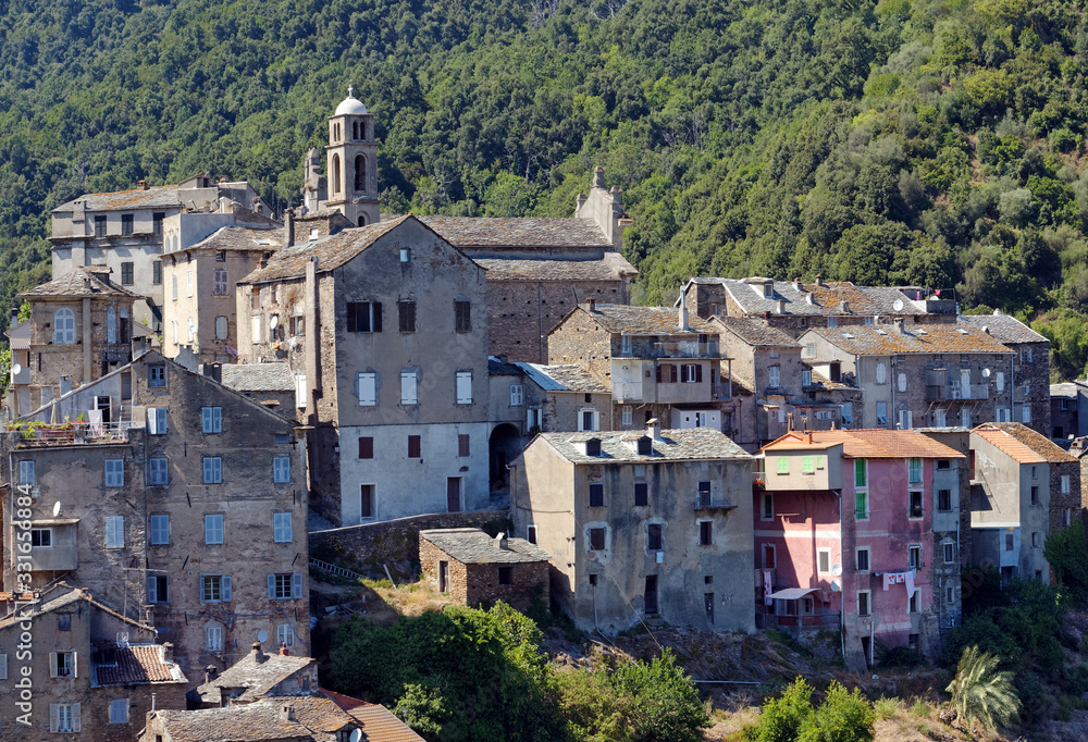 Vescovato village in Casinca mountain? Corsica island