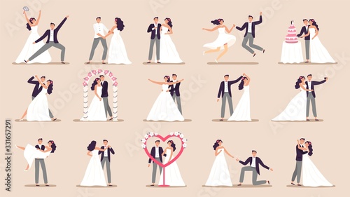 Leinwand Poster Wedding couples