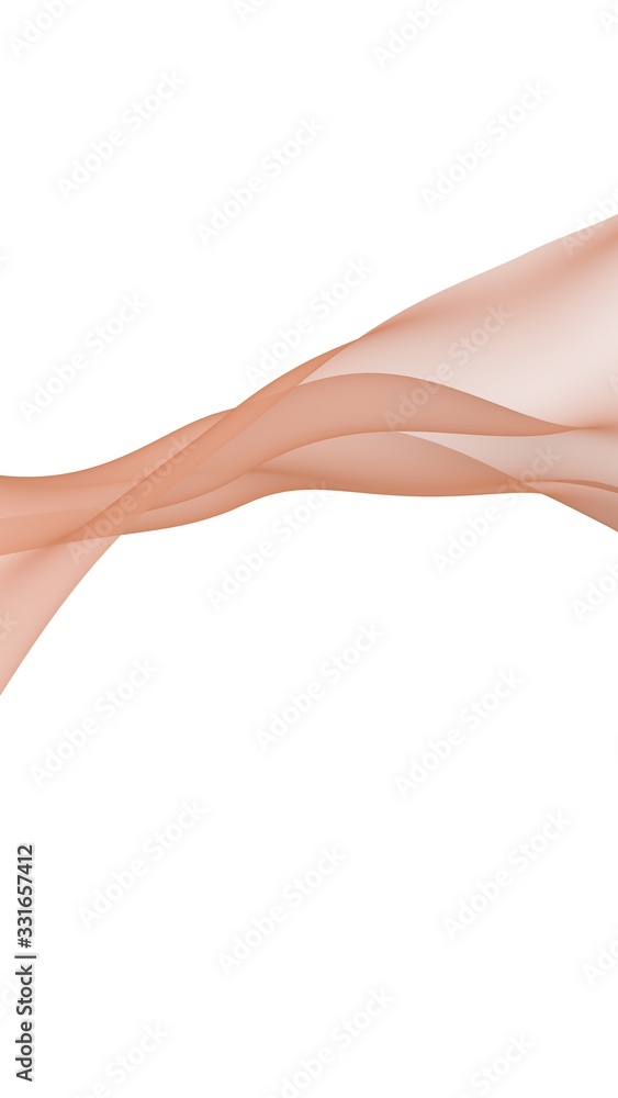 Abstract wave. Scarf. Bright ribbon on white background. Abstract smoke. Raster air background. Vertical image orientation. 3D illustration Abstract wave. Scarf. Bright ribbon on white background. Abstract smoke. Raster air background. Vertical image orientation. 3D illustration