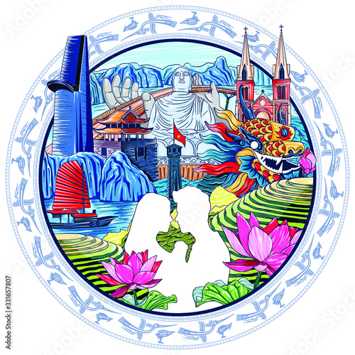 Vietnam concept art, Travel to Vietnam, Vietnam landscape 