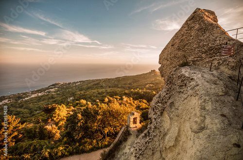 Epomeo mountain, ischia island photo