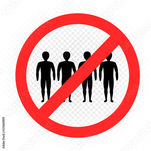 gather masses ban no people area