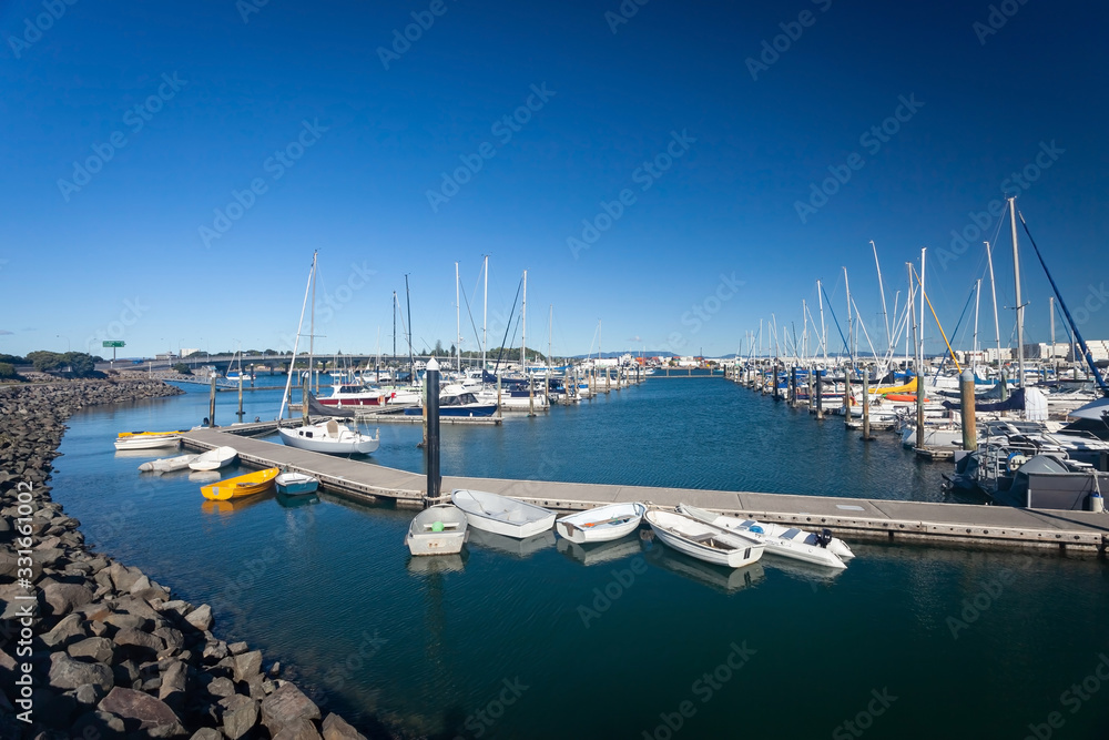 Boats Mooring at Tauranga Harbour Marina New Zealand