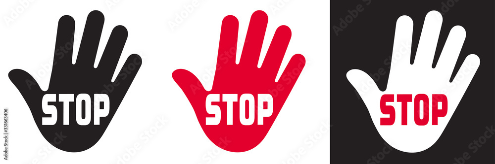 STOP AVEC MAIN
