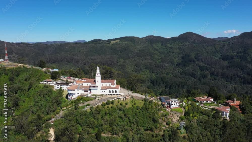 custom made wallpaper toronto digitalAerial panoramic View of the Montserrat Mountain in Colombia.