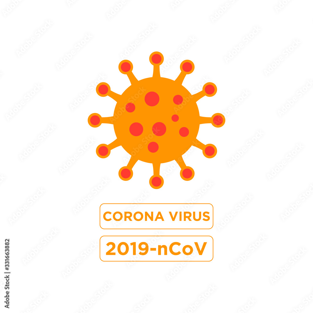 Corona Virus design Symbol logo illustration vector Corona Virus design Symbol logo illustration vector