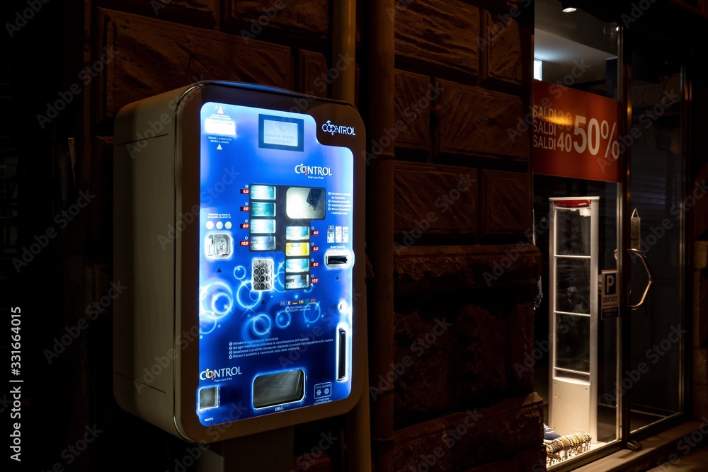 The condom vending machine to prevent venereal disease and for birth ...