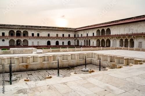 Anguri Bagh near Khas Mahal in the complex of the Agra Red Fort, Uttar Pradesh, India