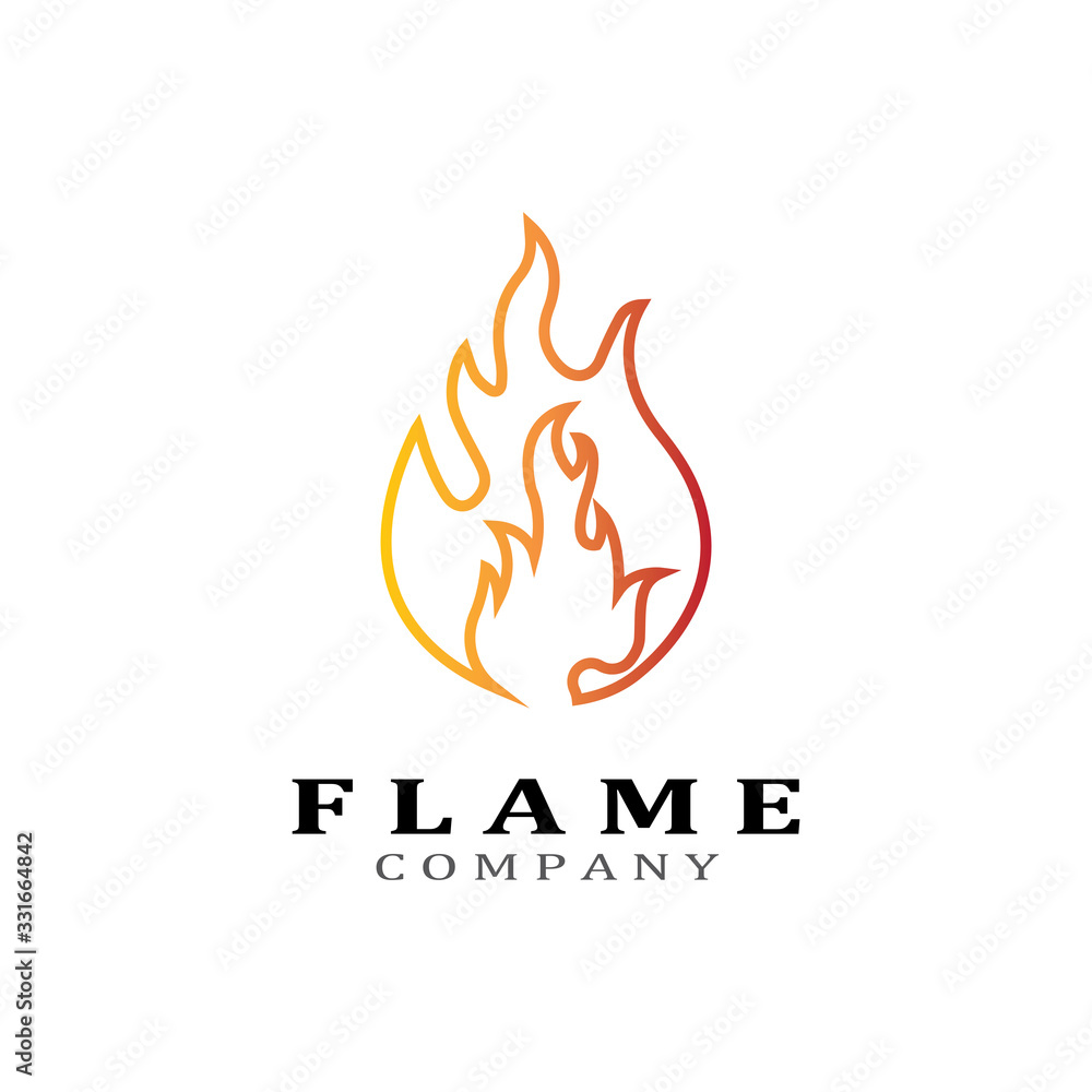 Fire flame vector illustration design template Fire flame vector illustration design template