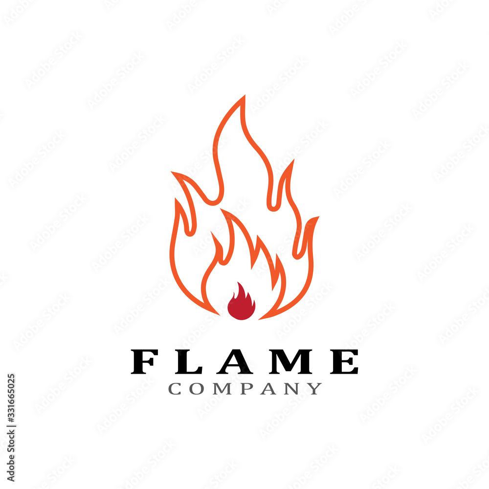 Fire flame vector illustration design template Fire flame vector illustration design template