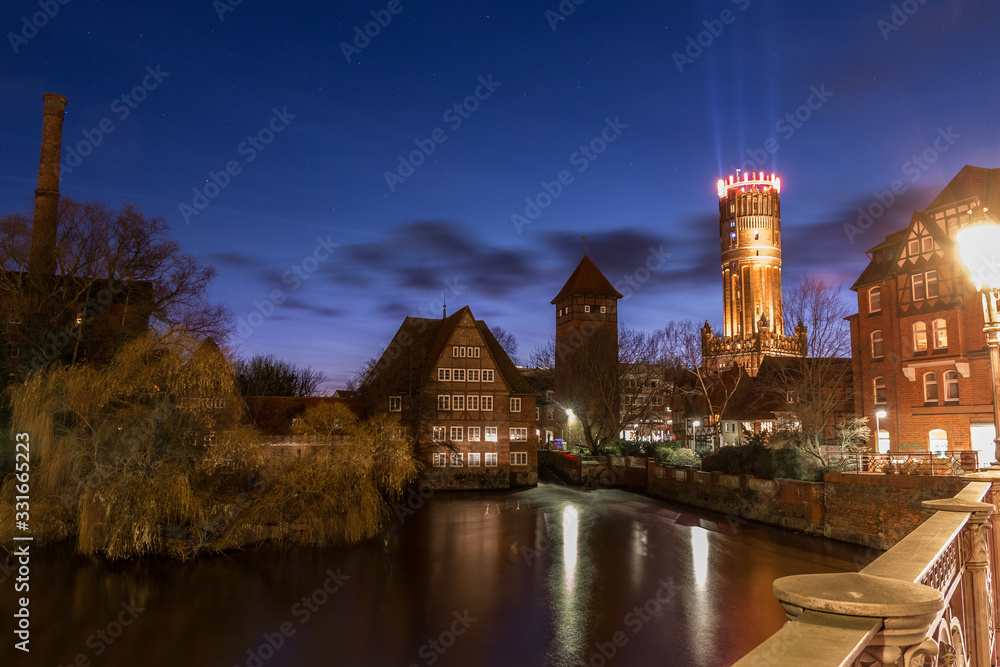 Lüneburg bei Nacht 