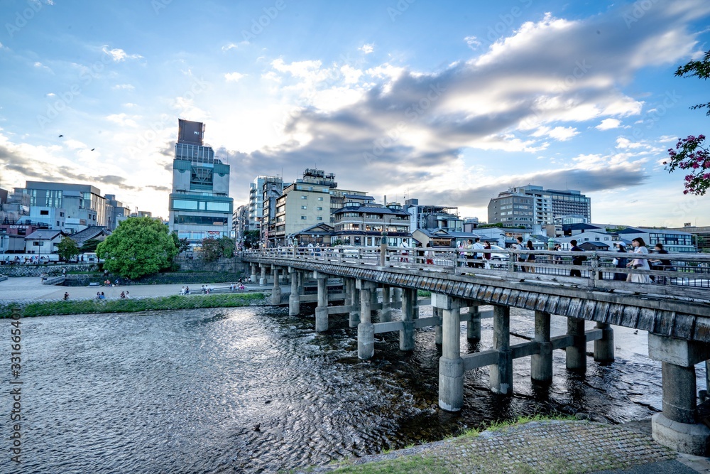 Fototapeta premium 京都観光 三条河原町 Kyoto Sanjo kawaramachi / JAPAN travel / 日本