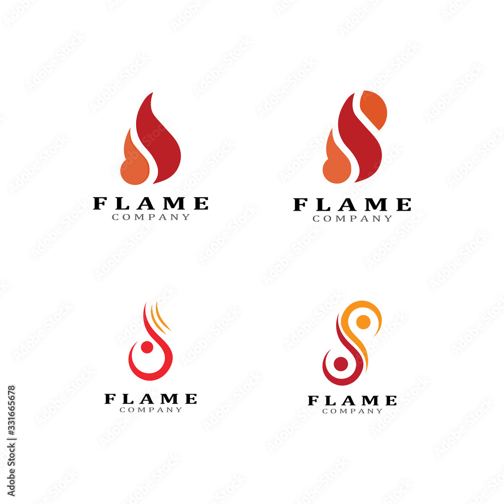 Fire flame vector illustration design template Fire flame vector illustration design template