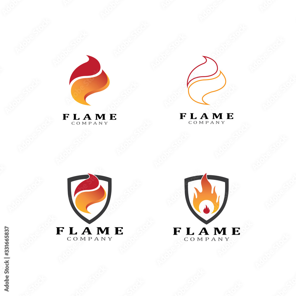 Fire flame vector illustration design template Fire flame vector illustration design template