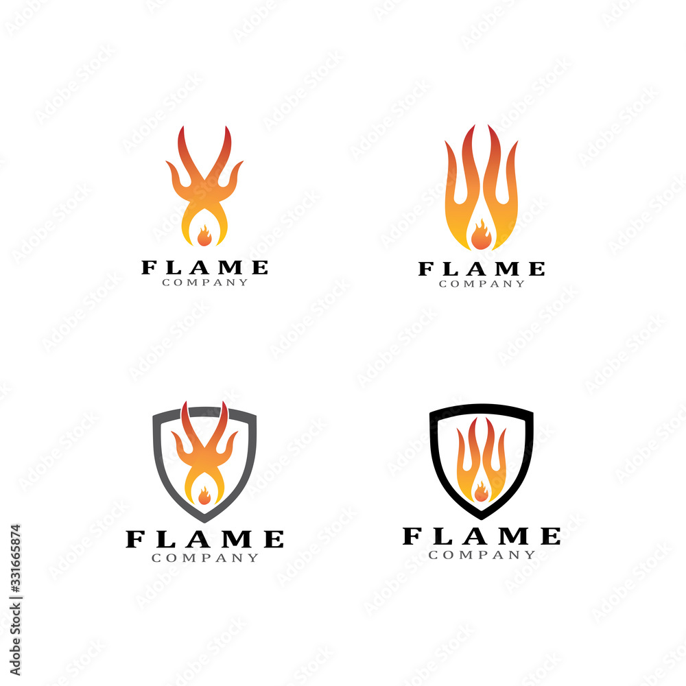 Fire flame vector illustration design template Fire flame vector illustration design template