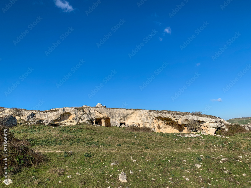 The murgie, characteristic hills present in Lucania.